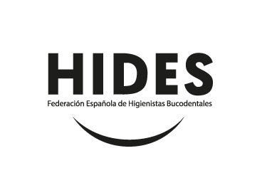 Imagen que representa el logo negro del partner HIDES federacion española de higienistas bucodentales de la plataforma de odontología de Inspiria